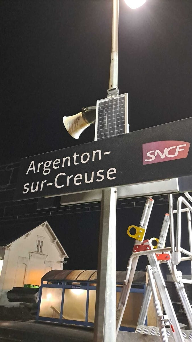 Panneau d'affichage Argenton-sur-Creuse SNCF