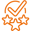 Icône expertise trois étoiles