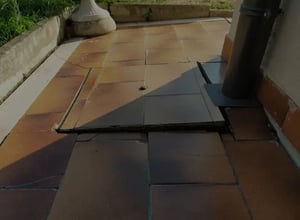 Fissuras e assentamentos no pavimento