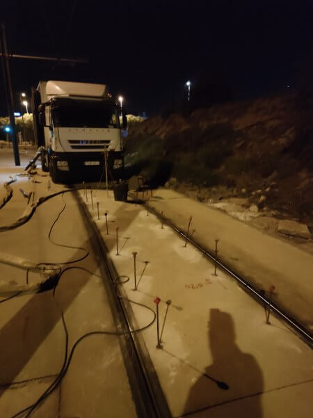 Malha de injeção no solo